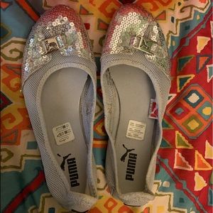 Puma Sabadella sequin flats slip on